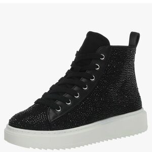 Steve Madden Girls JCarlly black embellished High tops, size 3